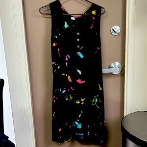 Ladies size medium dress , sleeveless tunic or beach dress BALI KISS ,black